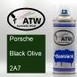 Preview: Porsche, Black Olive, 2A7: 400ml Sprühdose, von ATW Autoteile West.